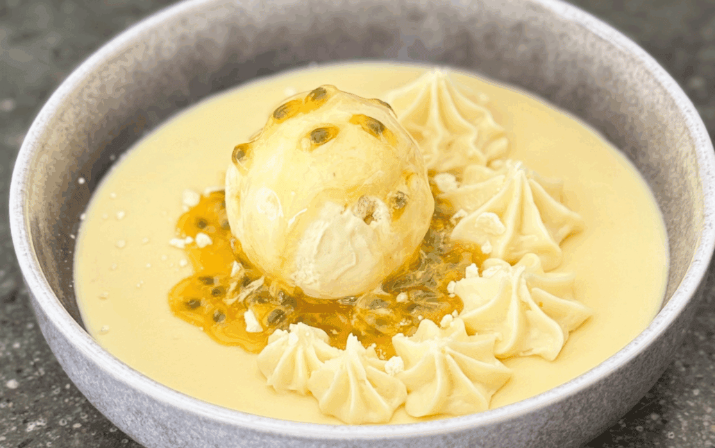 passionsfrugt panna cotta