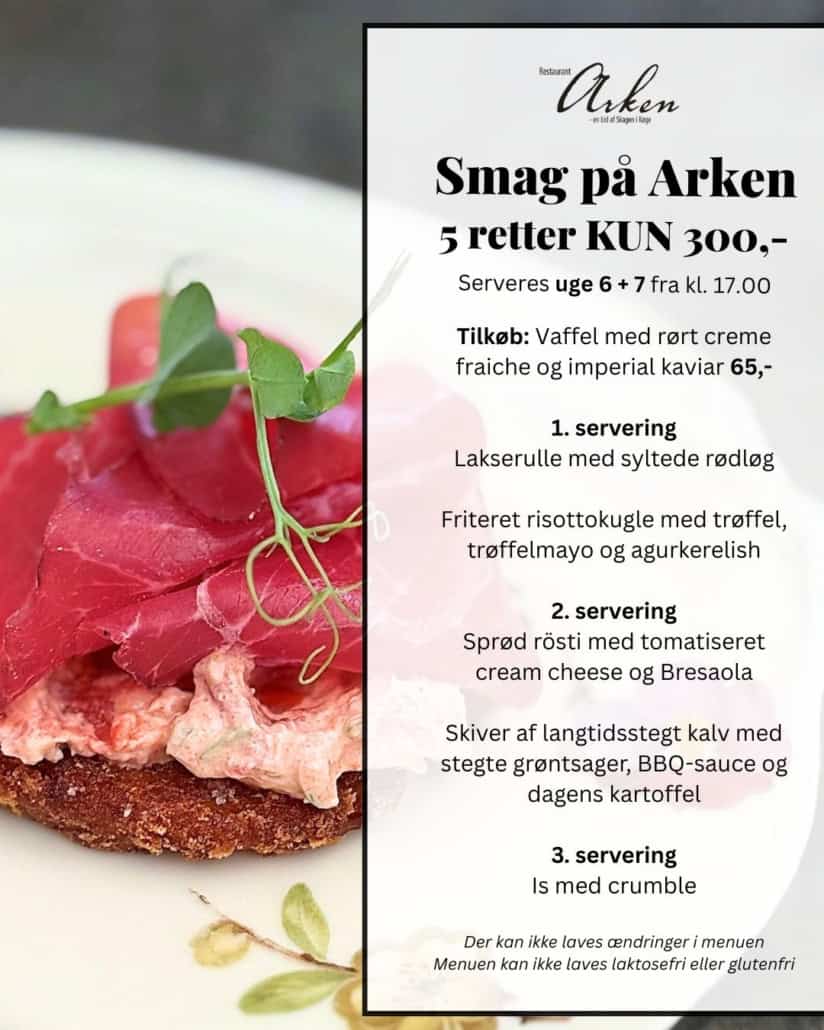 Smag på Arken - Menu 2026